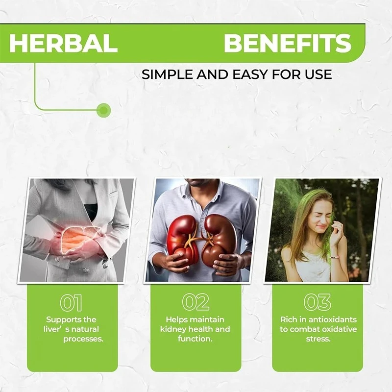 Liver And Kidney Support Supplement, Containing Milk Thistle And Dandelion Roots - Promoting A Natural And Clean Diet || 60 Pill