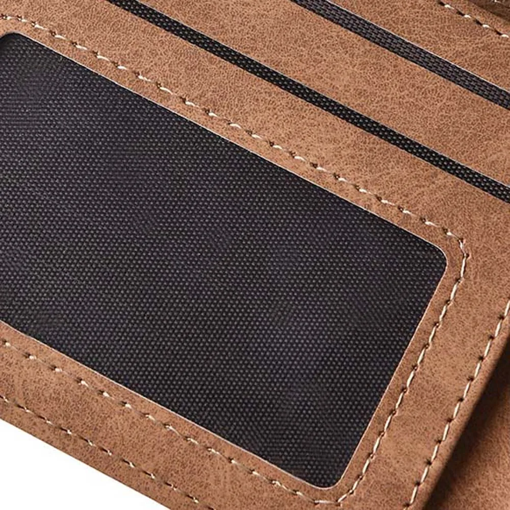 Soft Money Bag Men Wallet Cash Clip PU Leather Coin Purse Card Holder Multi-slot ID Card Cover Men/Boys