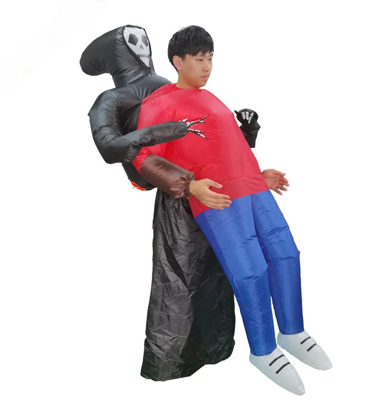 Tod aufblasbares Kostüm Halloween Kostüm Cartoon Puppe Kostüm verkleiden sich als Schädel Party Dämon aufblasbares Kostüm
