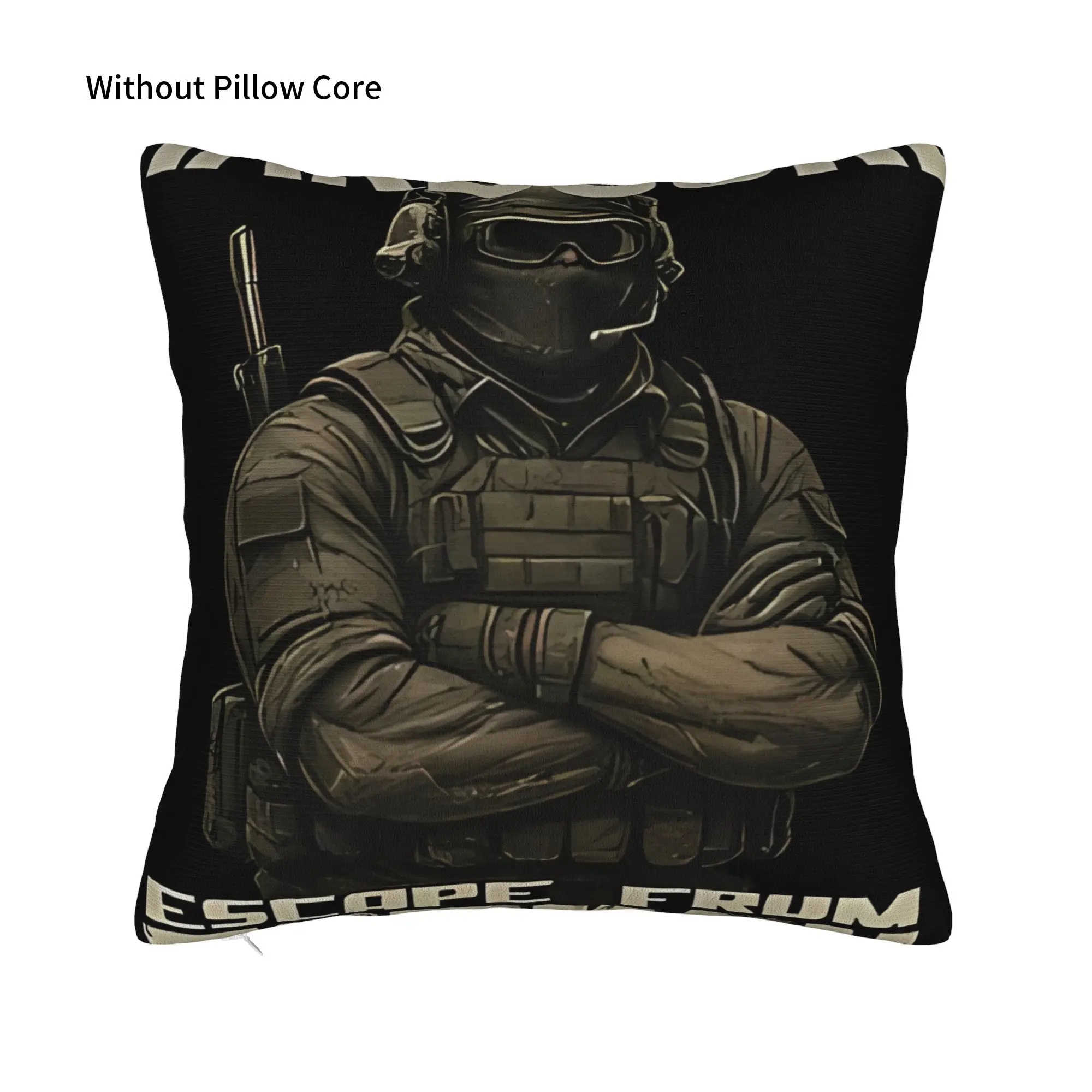 HARDCORE Escape From Tarkov Winter Holiday Farmhouse Home Deco Escape From Tarkov Pillow Cover Soft Durable