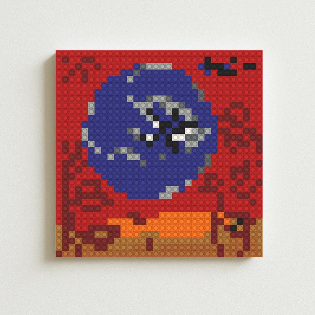 

Rock Band The C-Cure Poster Album Cover DIY Pixel Mosaic Brick Art For Living Room Bedroom Bar Home Decor Mural Painting