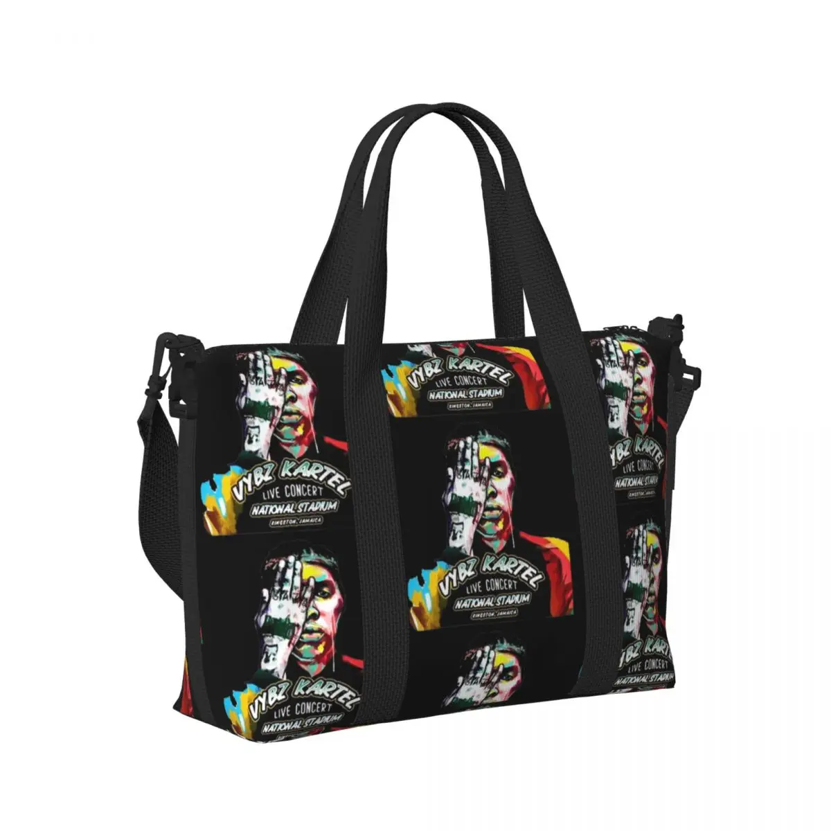 

A Di Teecha Aka Vybz Kartel Aka World Boss Пляжная дорожная сумка Большая вместительная сумка-тоут для спортзала Спортивная дорожная сумка для покупок