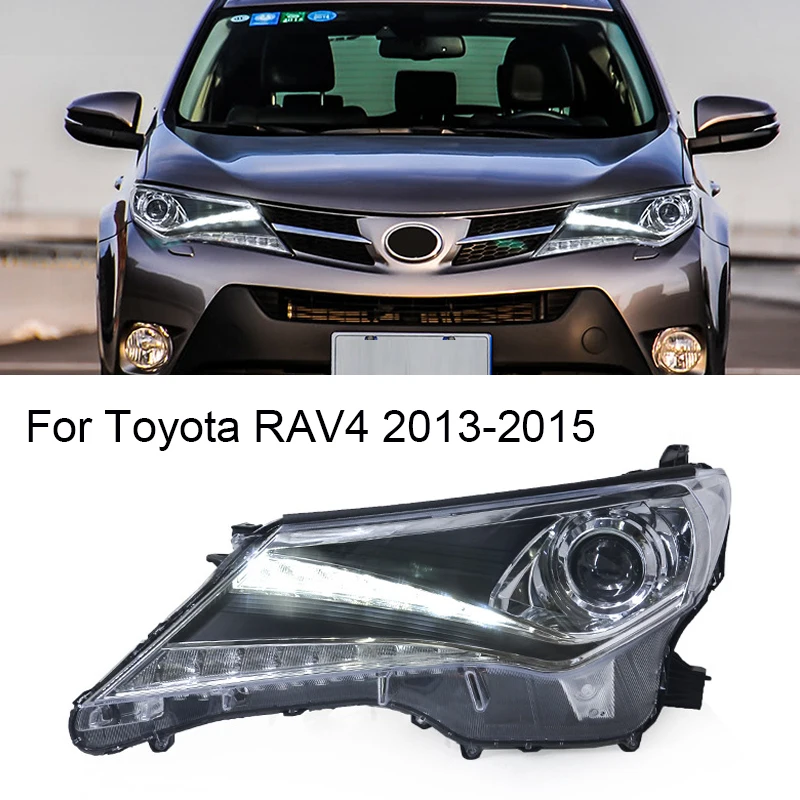 Car Styling for Toyota 2013-2015 New RAV4 LED Headlights RAV 4 Headlight LED High Low Beam clearance lamp Automotive Accessories