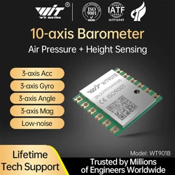 WitMotion WT901B AHRS MPU9250 9-axis Accelerometer, 3-axis Angular Velocity(Gyroscope)+Acceleration+Angle+Magnetometer+Barometer