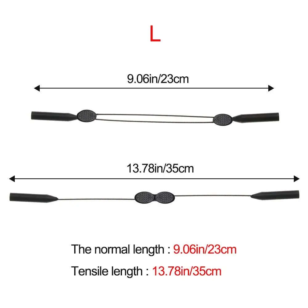 Accesorios cordón para el cuello gafas de sol cadena correa para gafas cuerda ajustable para gafas cordón escalable para gafas gancho antideslizante para la oreja