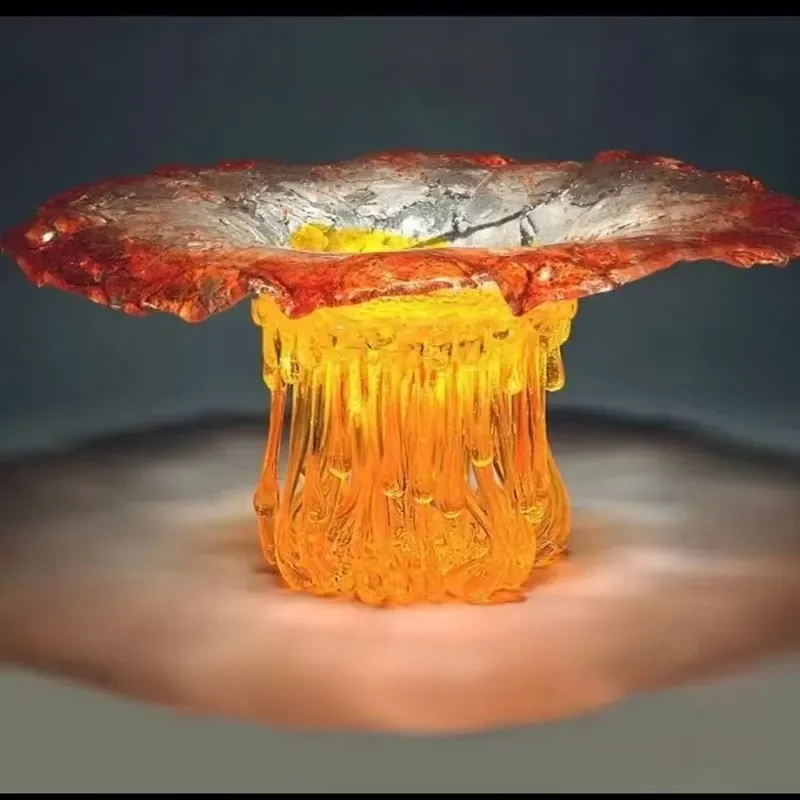 Custom Transparent Epoxy Resin Sculpture Handmade Art Ornament Unique Clear Resin Craft Decor for Home Office Desktop Display