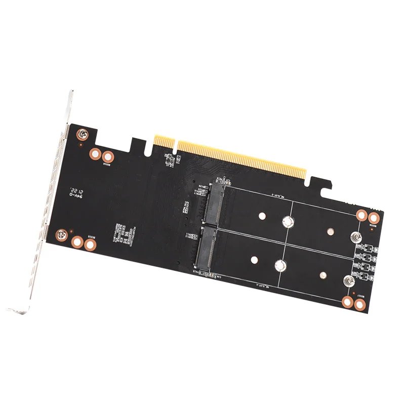 

PCI-E 16X to M.2 NVME 4-disk expansion card PCIE signals Split the VROC RAID card