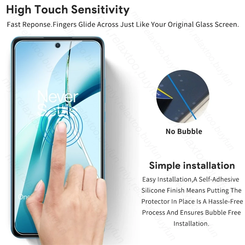 8In1 9H Tempered Glass Case For OnePlus Nord CE4 Lite Light 5G Protective Glass On One Plus NordCE4 1+Nord CE 4Lite Camera Glass