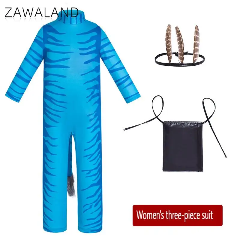 Zawaland Cosplay Costume Boy Girl Halloween Purim Movie Cosplay Costume Suit Stage Tight Jumpsuit Party Clothes Suit Anime Dress