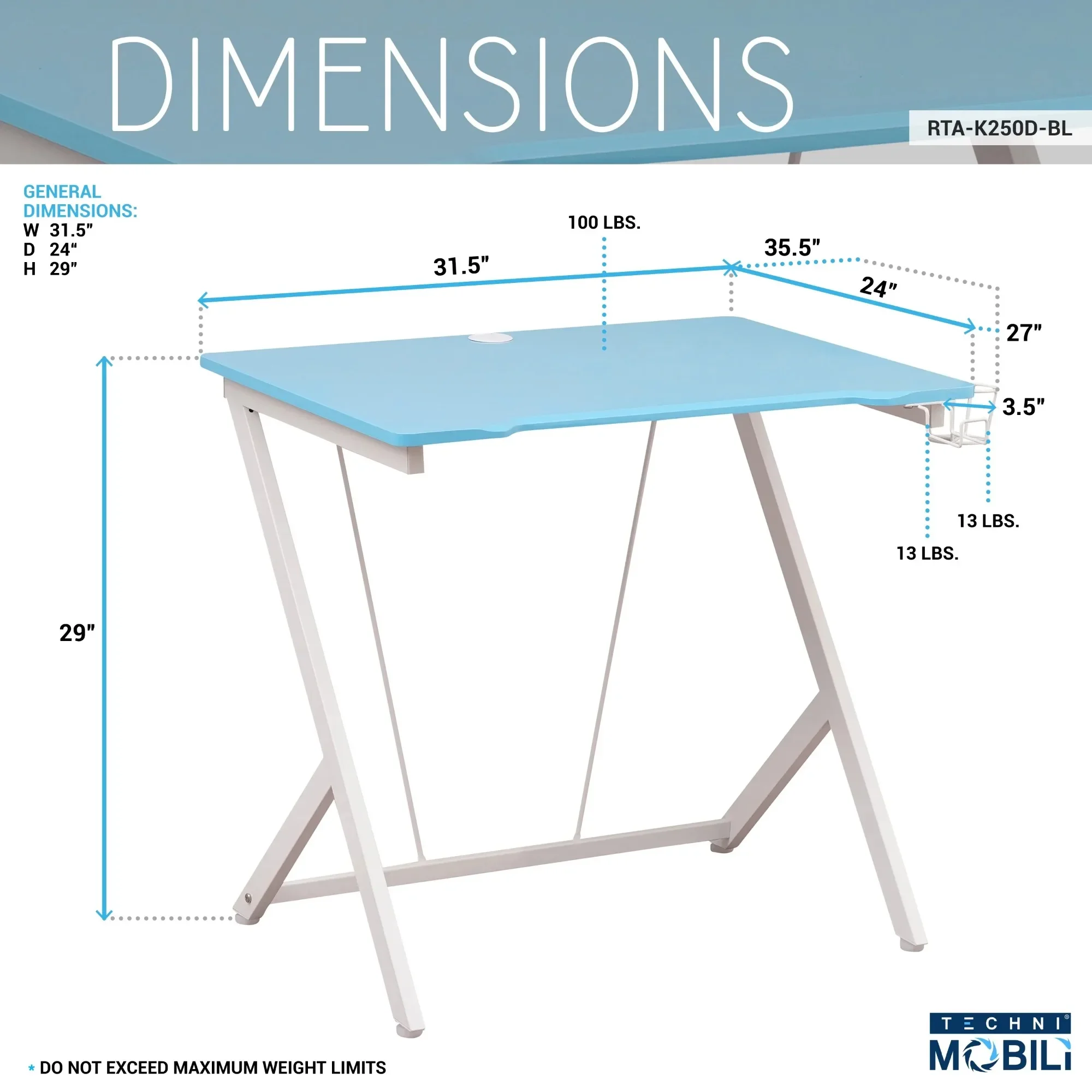 โต๊ะคอมพิวเตอร์สําหรับเด็ก โครงเหล็กรูปตัว Y กันรอยขีดข่วน ให้ความทนทานที่จําเป็นสําหรับโต๊ะเด็ก