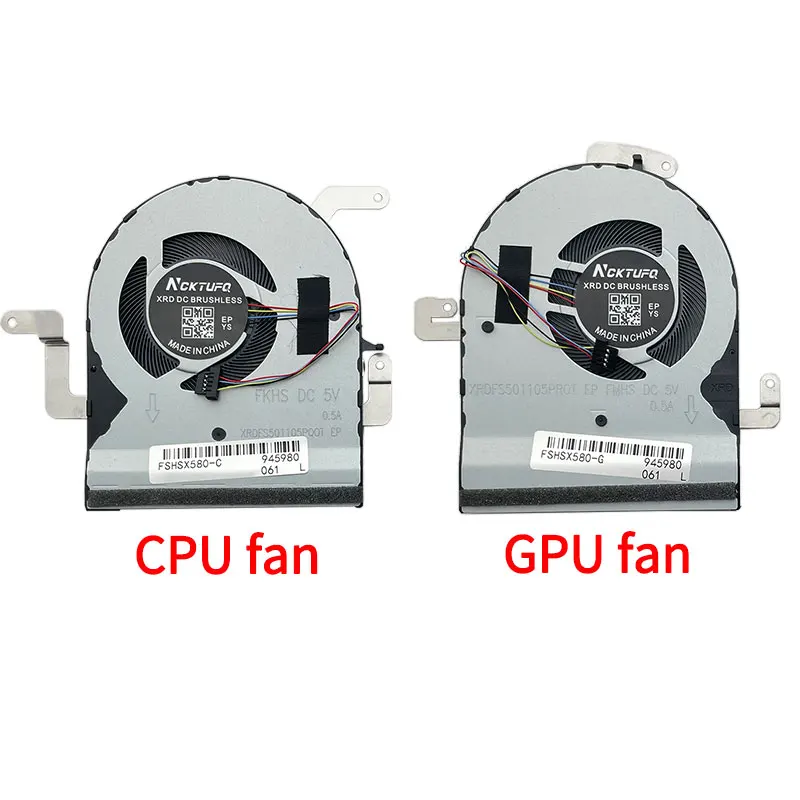 

Вентилятор охлаждения процессора ноутбука для Asus N580 N580GD X580VD X580VE NX580V NX580VD N580V N580VD M580V M580GD FJNK FJNL