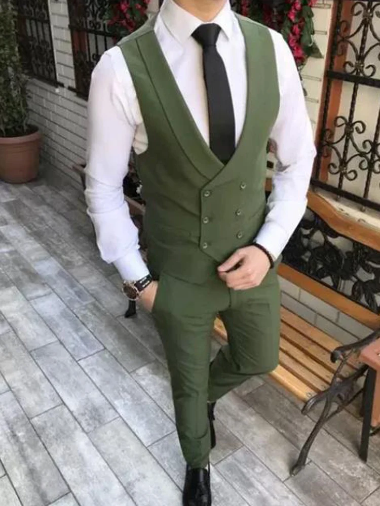 

Groom's Suits Men's Suit Vest Luxury Man Suit Vests for Men Dress Up Prom Dresses 2023 Working Mens Design Blazer Clothing