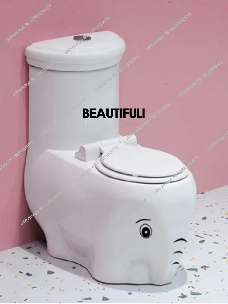 RR Elephant shape children's toilet ceramic toilet kindergarten children flush toilet