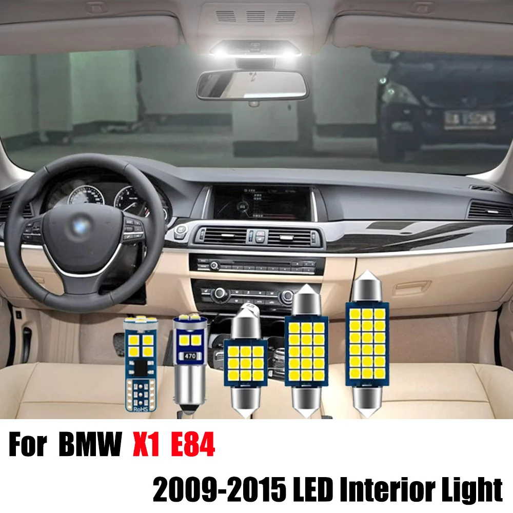

12pcs For BMW X1 E84 2009 2010 2011 2012 2013 2014 2015 Canbus Vehicle LED Bulb Interior Dome Map Trunk Light Auto Lamp Kit