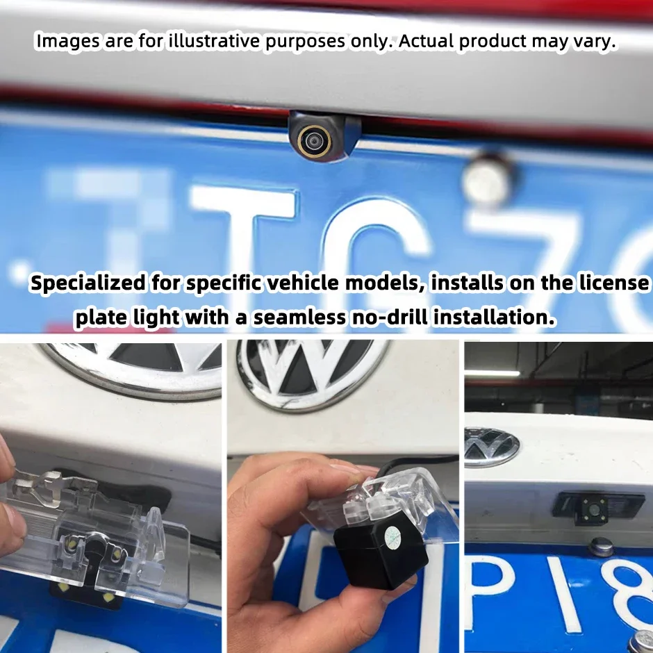 

QXNY Rear View Backup Camera AHD1080P/720P For VW Golf Passat Seat Lbiza MK3/MK4/MK5 Toledo Altea XL Leon volkswagen VW Golf