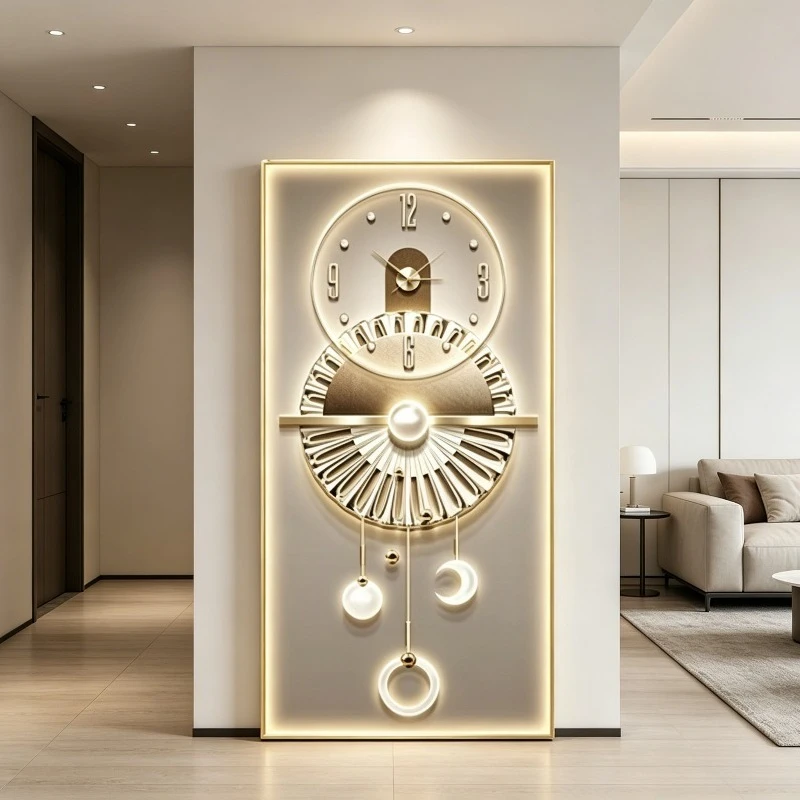 Funky Universal Clock Wall Large Size Trendy Decoration Interior Fashion Wall Watch Luxury Orologio Da Parete Home Decoration