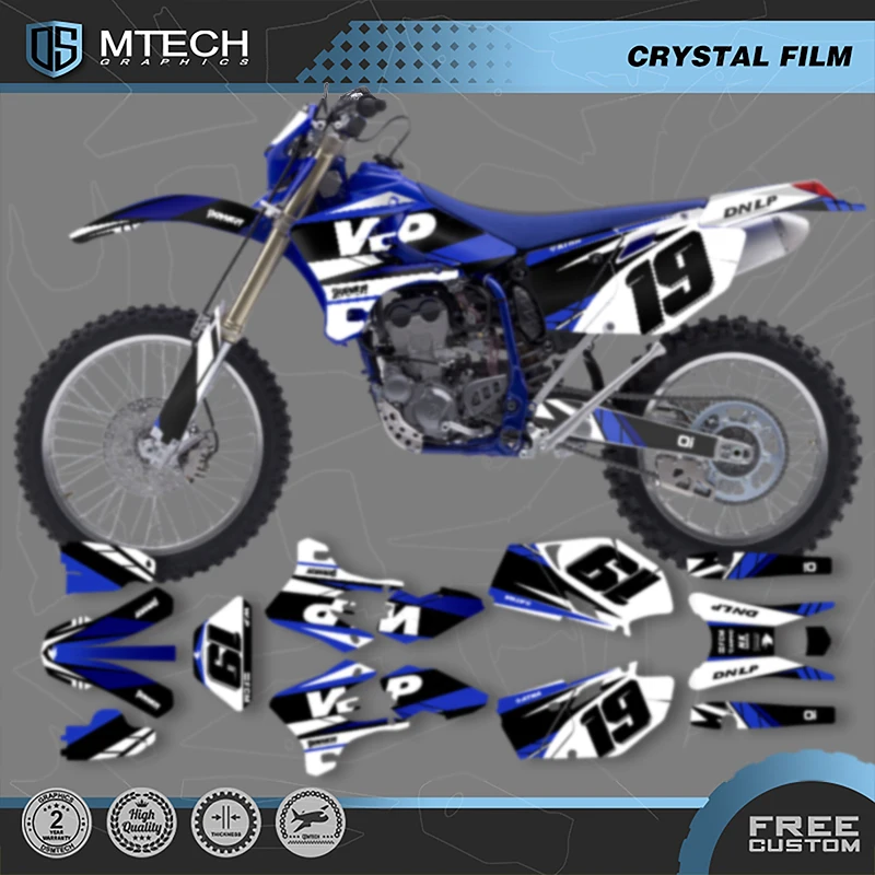 

DSMTECH для YAMAHA WRF250 WRF450 2003 2004 2005 2006, графические наклейки для мотоцикла, наборы наклеек для WRF 250 450 2003-06 006