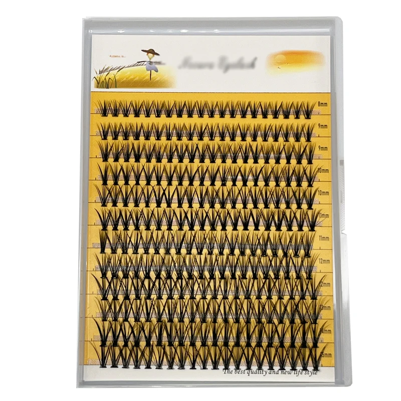 240 clusters DIY fake eyelashes 10D/20D single cluster segmented eyelashes 3D Russian curly eyelashes Natural eyelash beginner