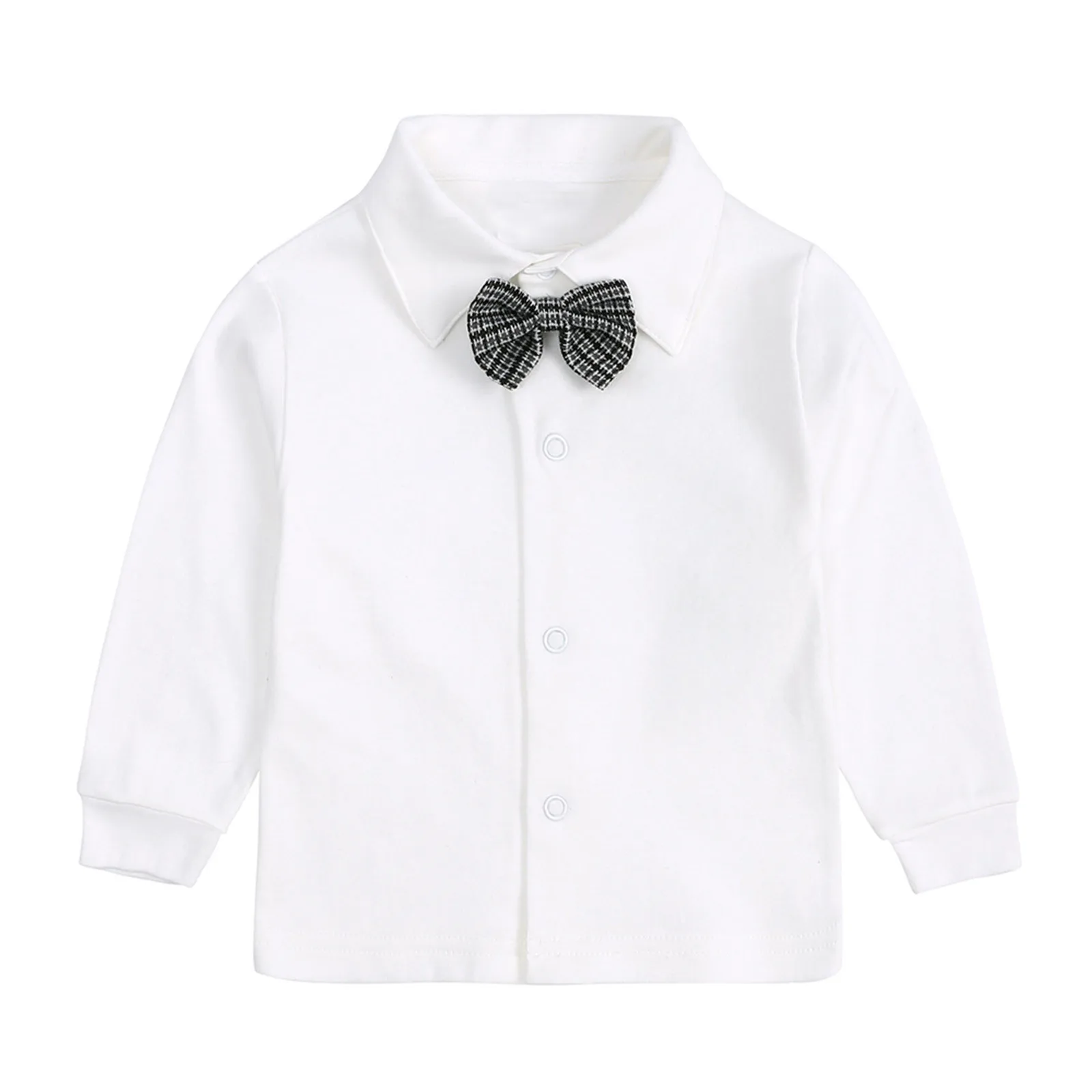 Newborn Baby Boy Gentleman Sets Bow Tie Toddler 3Pcs White Shirt Vest+Trousers Suit Formal Birthday Wedding Kids Boys Clothes