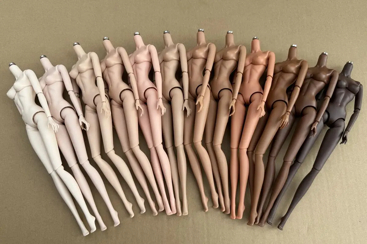 Original LULY Puppenkörper 18 Hauttöne Nubian Hochwertig Mit Ersatzbrust 1/6 Körperteile Abnehmbar Für Barbi/IT Puppenkopf – Detail 26