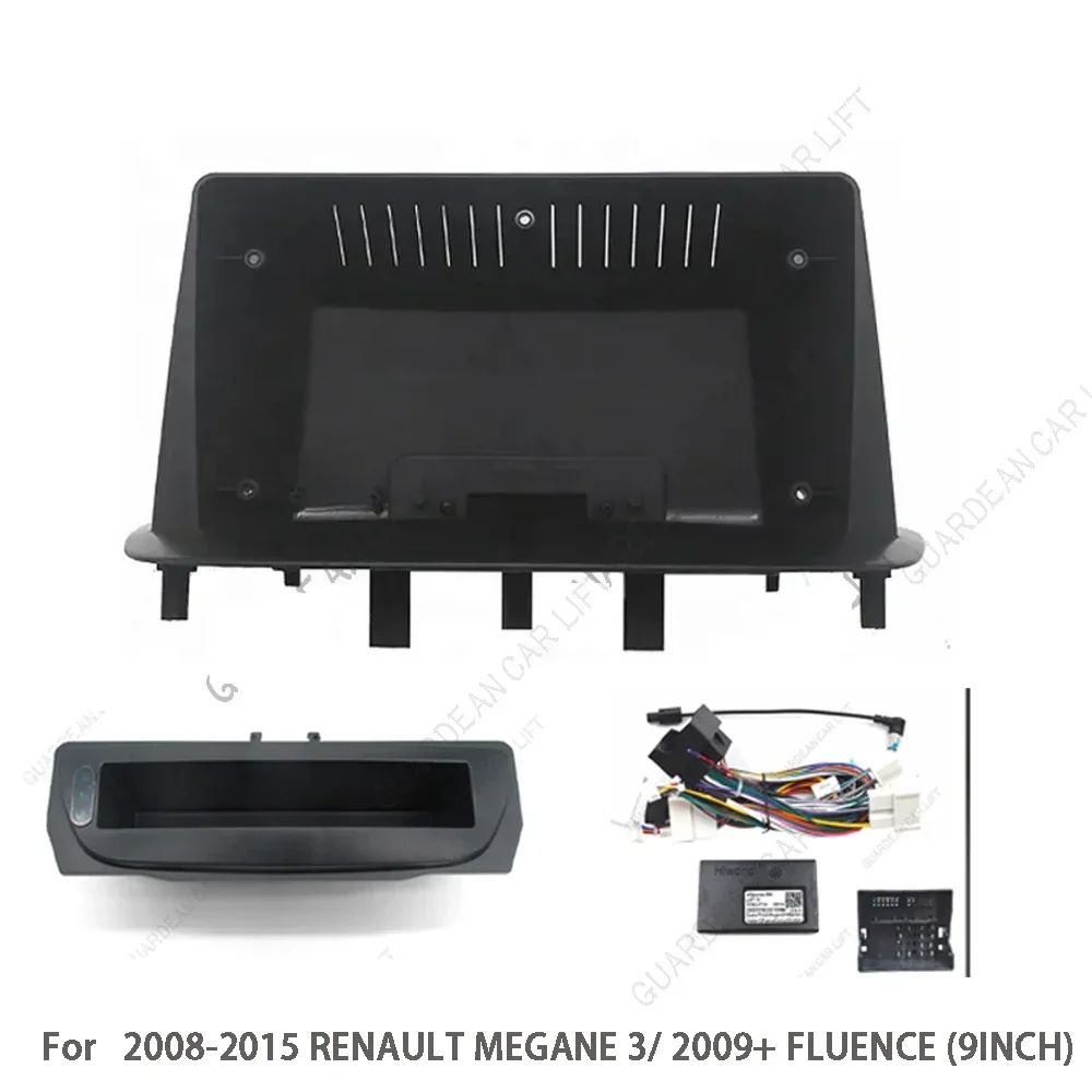 Für RENAULT Megane 3 Fluence 2008-2016 9 Zoll Autoradio Fascia Android Rahmen Kopf Einheit Panel Dashboard Original kabel Canbus – Detail 7