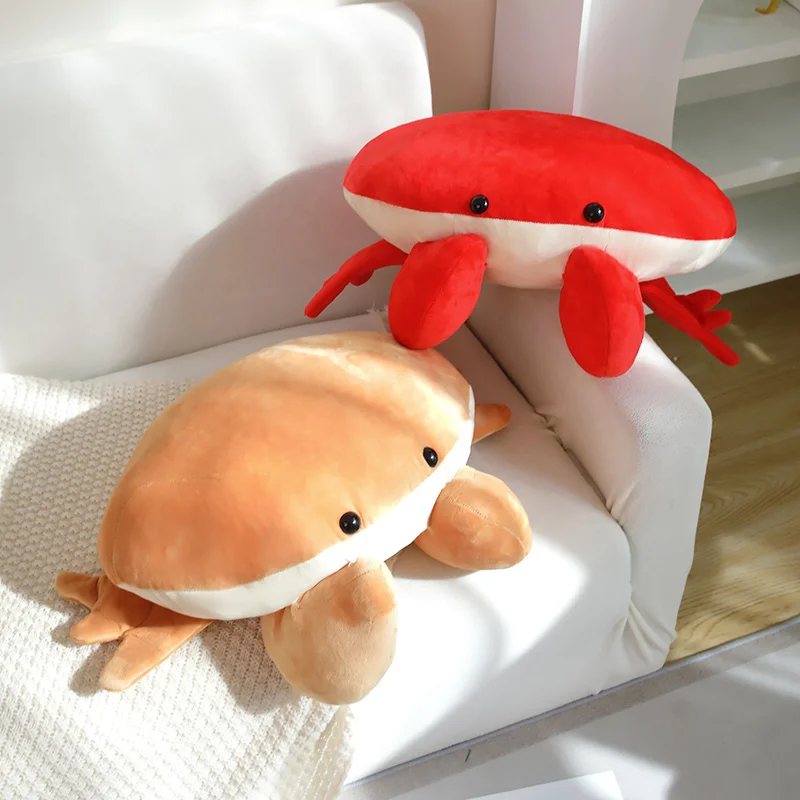 

Intresting Simulation Sea Anime Bread Crab Stuffed Short Hair Plush Toy High Quality Funny Doll Birthday Gifts For Kids