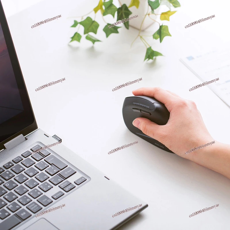 Wireless Mouse Large Size Ergonomic Bluetooth Usb Computer Upright Vertical Grip Mute