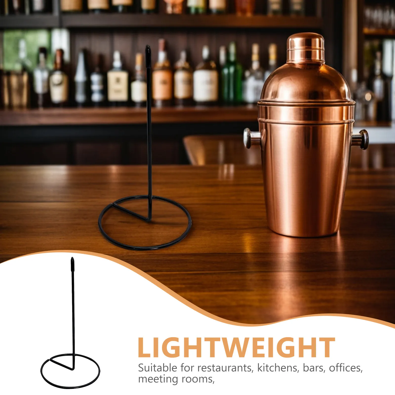 Stainless Steel Receipt Spike Desk Bill Holder Strong Rust-Proof Spindle Rod Organizer for Office Restaurant Kitchen Home Use