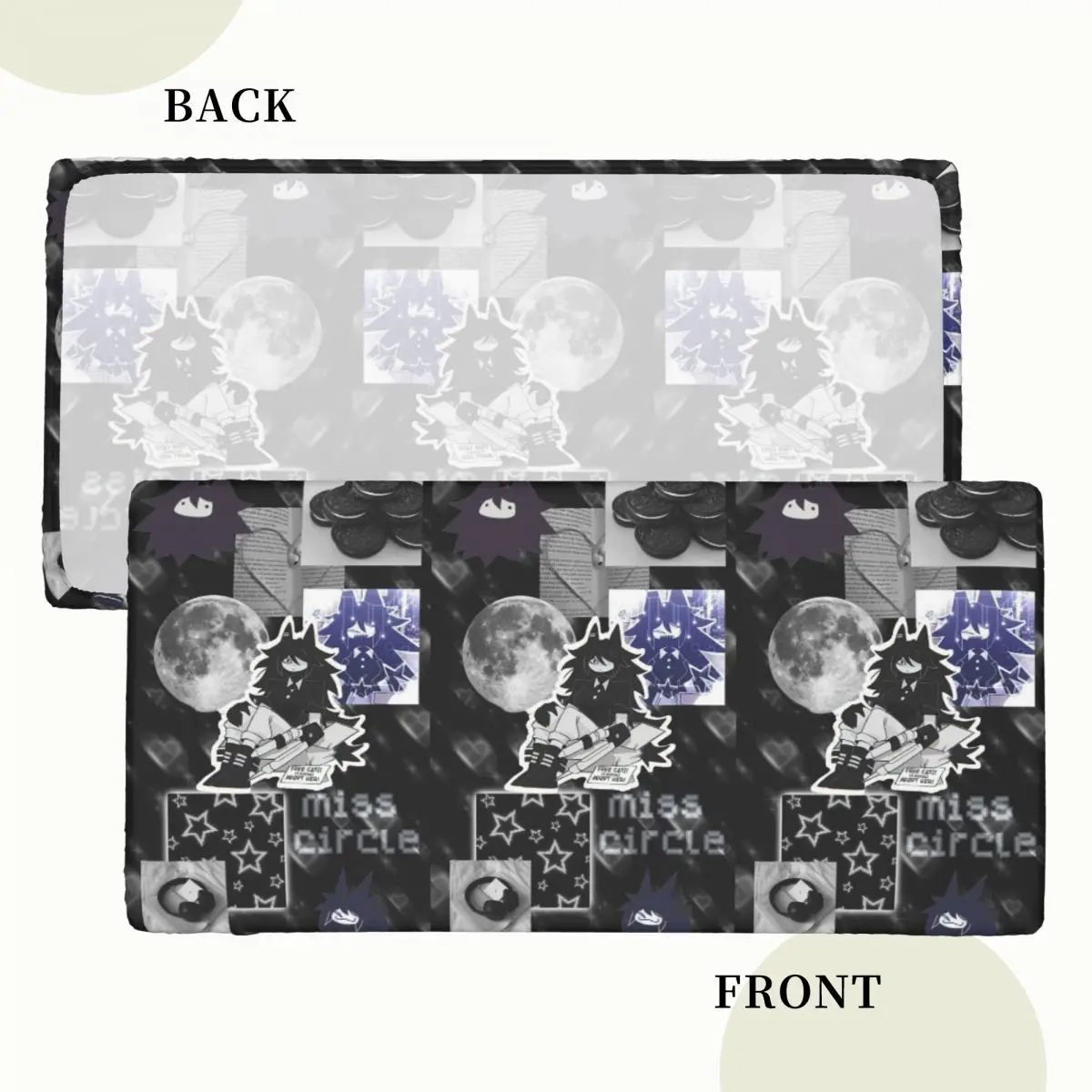Miss Circle Game Custom Rectangular Tablecloth Oilproof Table Cover for Festival Party Decorations Table Cloth