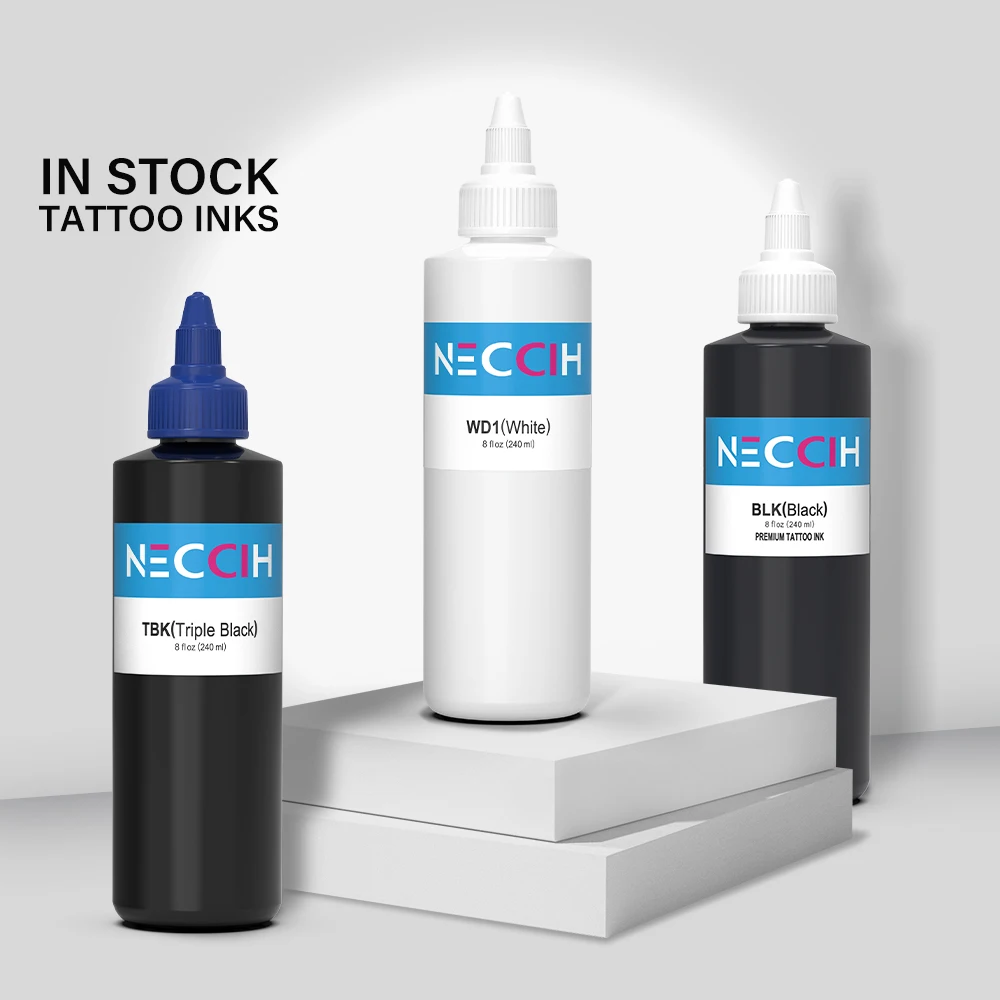 

240ML Black Tattoo Ink Pigment TBK BLK Original Triple Black Ink Professional Tattoo Pigment Permanent Body Art Pigment