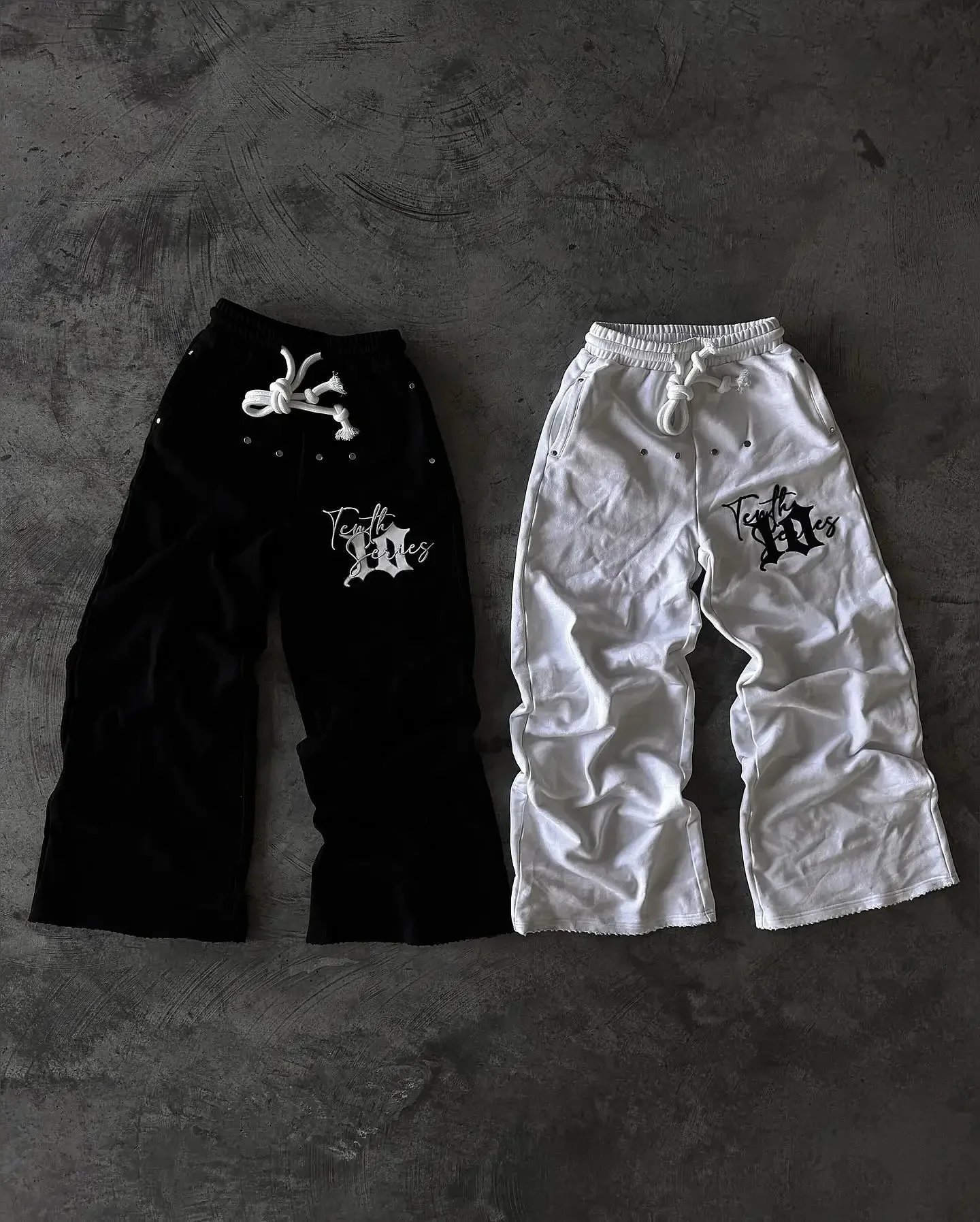 Calça de corrida solta com elástico na cintura masculina, casual esportiva de rua bordada com letras hip-hop Harajuku, Y2K, nova tendência