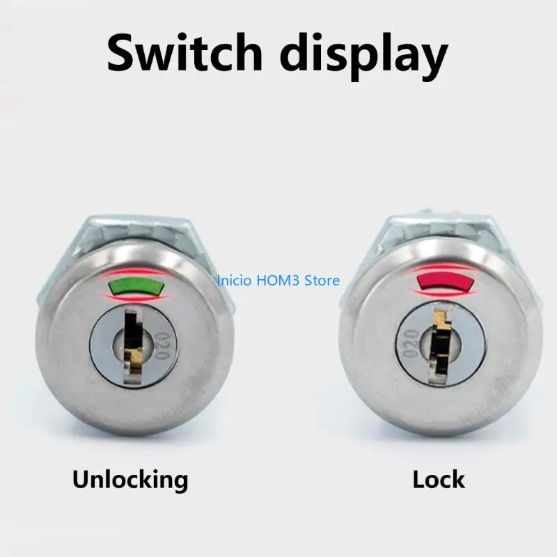 A5YD 2Pcs Cabinet Insert Linkage Tool Box Lock Zinc Alloy Drawer Lock with Universals Cabinet Tool Box Lock Enduring