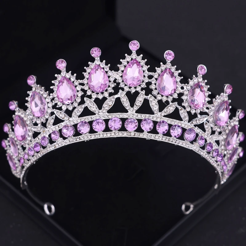 Baroque Crystal Bridal Tiaras And Crowns For Women Bride Wedding Hair Accessories Jewelry Crown Rhinestone Pageant Prom Diadem image 5