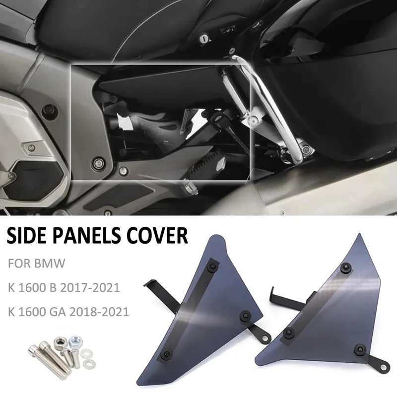 

Motorcycle Side Panels Fill Fairing Cowl Cover Tank Plates Trim For BMW K1600B K1600GA K1600 Grand America