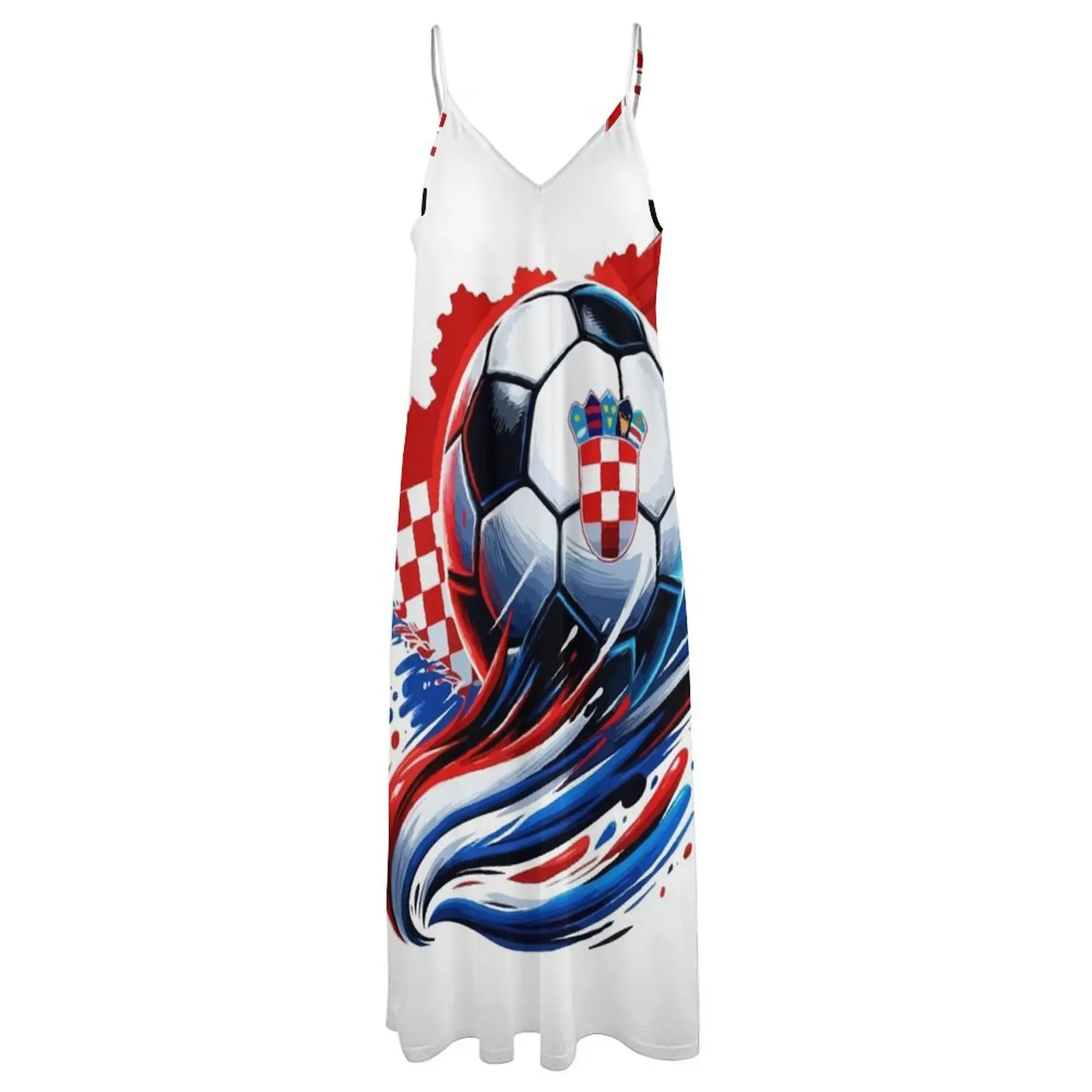 Croatia Football 2024 Sleeveless Dress festival outfit women luxury dress dresses for prom Dress
