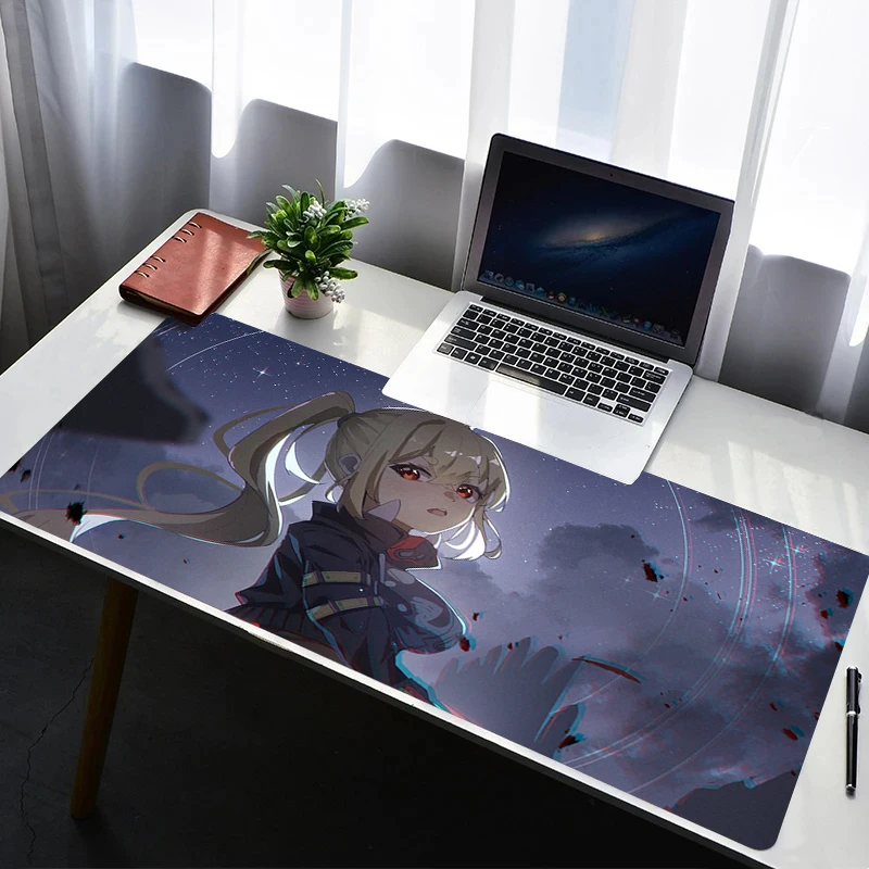 

Mouse Pad Laptop Non Slip Extended Desktop Mouse Mat PC Rubber Keyboard Pad Zenless Zone Zero Lucy Gaming Accessories Mousepad