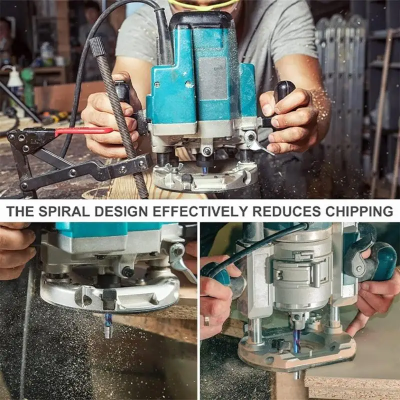 A2BE Channel Cutting Implements With Blue Corrosion-Proof Coating Flat Trimming Devices for Professional Carpentry Work