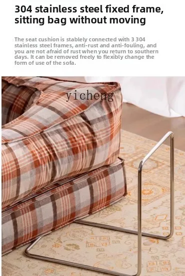 

ZZ Single Fabric Sofa Small Apartment Living Room Foldable Dual-use New Sofa Bed