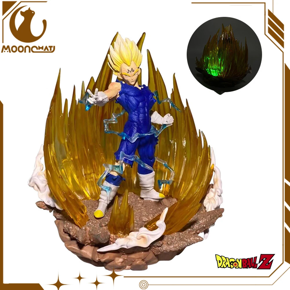 Dragon Ball Z Anime Figures Vegeta IV Character 14cm GK Pvc With Flash Statue Model Collectible Desktop Decoration Kids Gifts