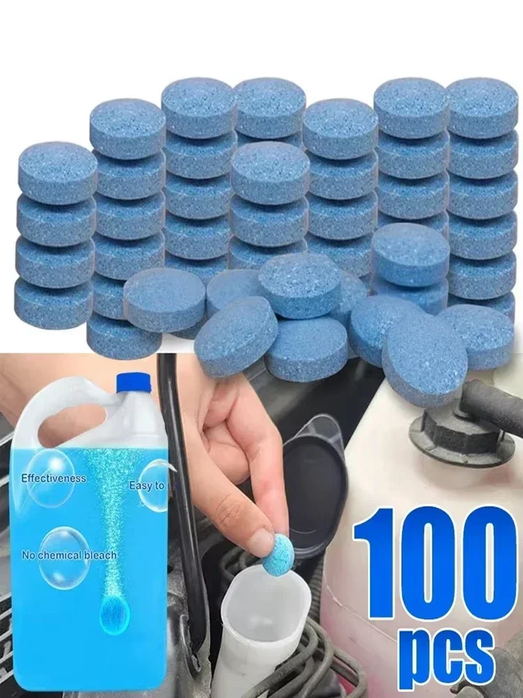 Nettoyeur de pare-brise de voiture, 10 à 100 pièces, comprimé effervescent pour verre, eau solide, nettoyant universel pour pulvérisation d'automobile, offre spéciale