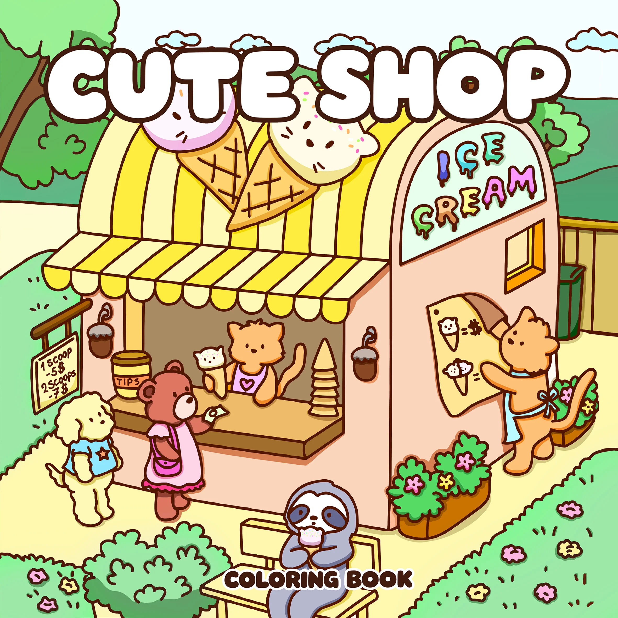 CUTE SHOP Bold-easy Patterns Coloring Book for Adults Cute Drawing Book Perfect Gift for Party and Birthday