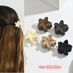 3Pcs/set Korean Summer Matte Flower Small Shark Hair Clip Claw For Women Girls Temperament Barrettes Hairpin Hair Accessories