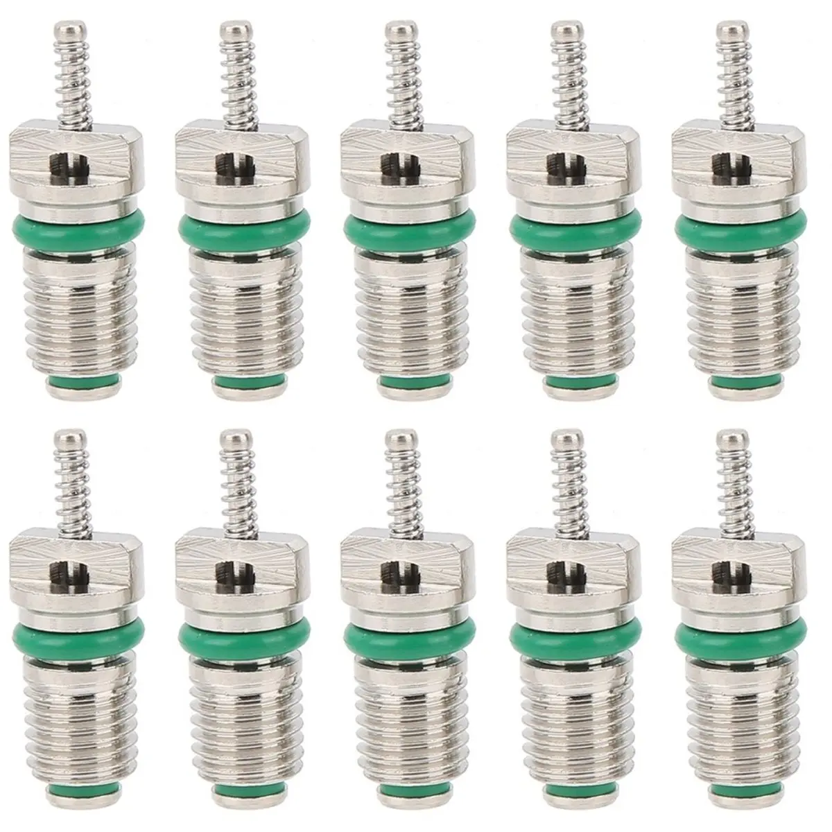 DT34 10 PCs Car Air Conditioner NippleR134A Valve Cores for Household and Automotive Air Conditioning SystemsSpot Refrigerant