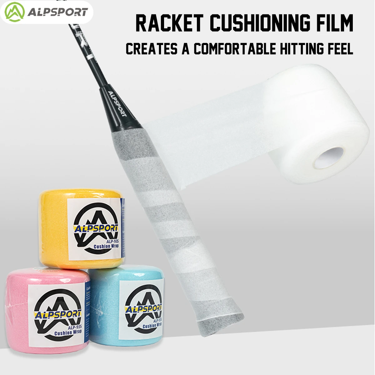 ALPSPORT 93S Imported Shock-absorbing Film Durability Improves Badminton Racket Feel and Reduces Vibration Handle Film ALP