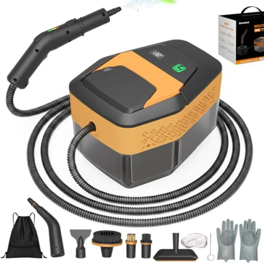 Steam Cleaner3-Level Adjustable Handle 60.87oz Tank 15s Heat-Up 2500w Portable Steamer for Cleaning Handheld Steam Cleaner for