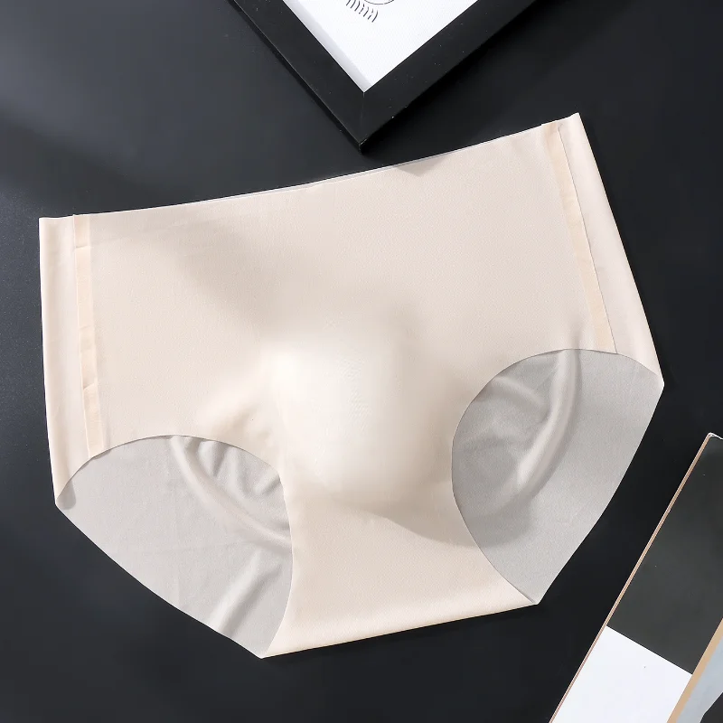 Men's Underwear Ice Silk Seamless 3d U Convex Pouch Lingerie Underpants Breathable Briefs Ultra-Thin Sissy Lingerie
