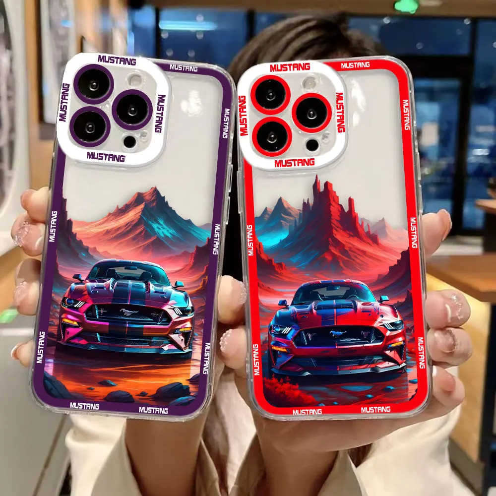 

American Muscle Sports Cars Clear Case For Samsung A22 A23 A25 A26 A30 A32 A33 A35 A36 A51 A52 A53 A54 A55 A56 A71 A72 A73 Case