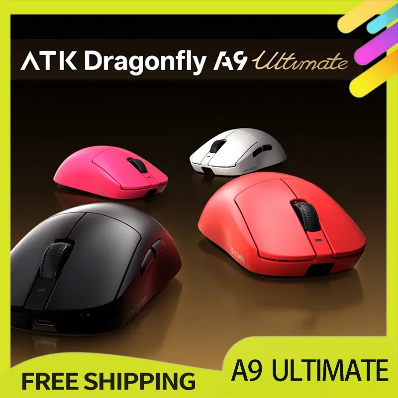 

Новая беспроводная мышь Atk A9 Ultimate с тремя режимами Paw3950ultra 750ips, 53 г, легкая, 0,263 мс, низкая задержка, 600 мАч, аксессуары для геймеров, подарки
