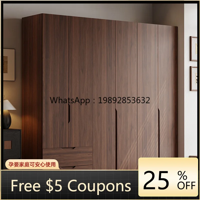 

LYY Solid Wood Oak Wardrobe Bedroom Home Nordic Style Small Apartment Master Bedroom Storage Closet Storage Wardrobe