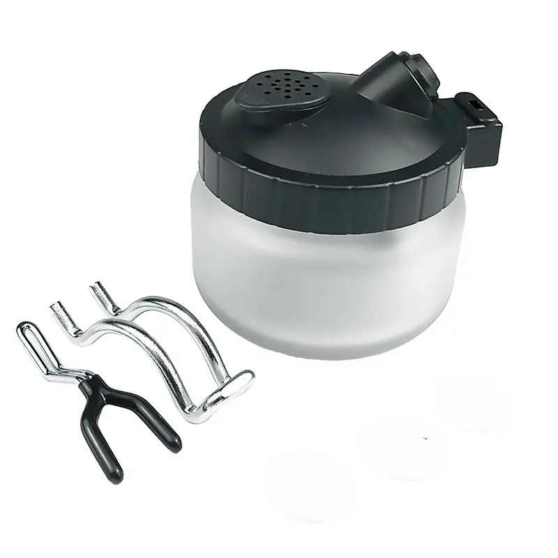 Kit de Limpeza de Pintura Aerógrafo 0.2 0.3 0.5 mm com Bico de Agulha Recipiente de Vidro Filtro de Garrafas Pistola de Pulverização Fosca Kit de Ferramentas de Limpeza
